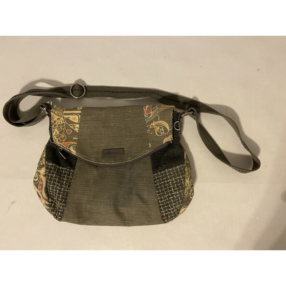 Sakroots Foldover Crossbody/Shoulder Bag Artist Circle Style Sienna SD